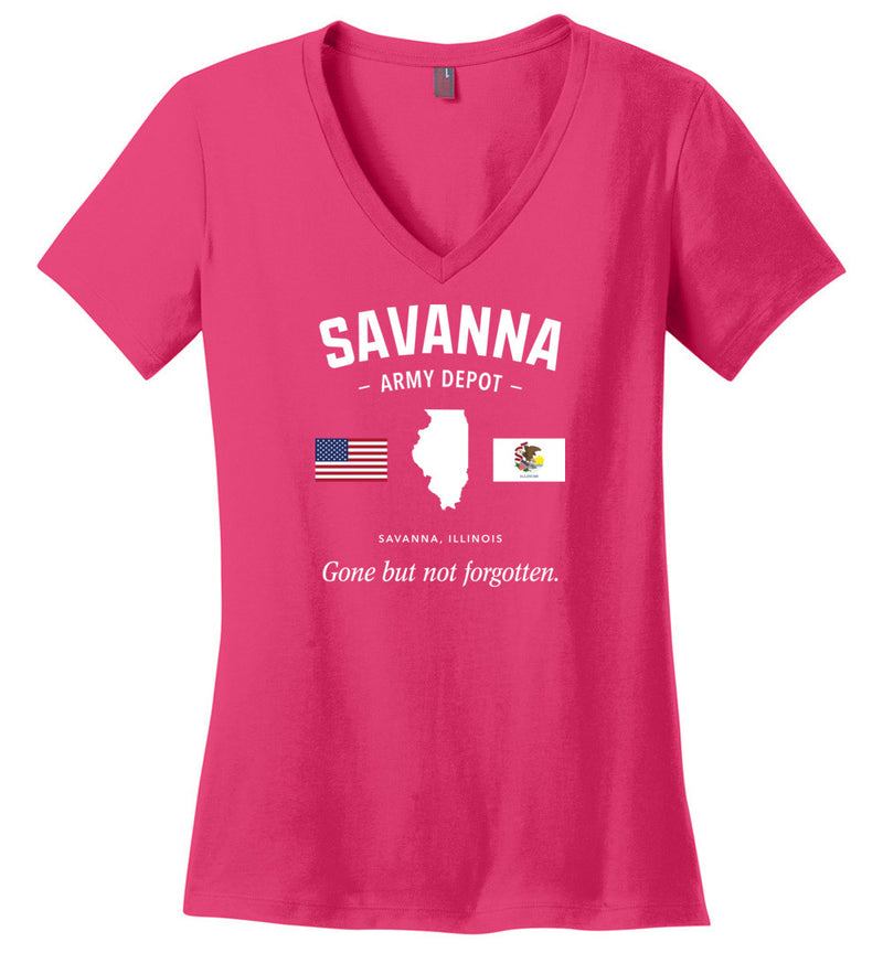 Load image into Gallery viewer, Savanna Army Depot &quot;GBNF&quot; - Women&#39;s V-Neck T-Shirt
