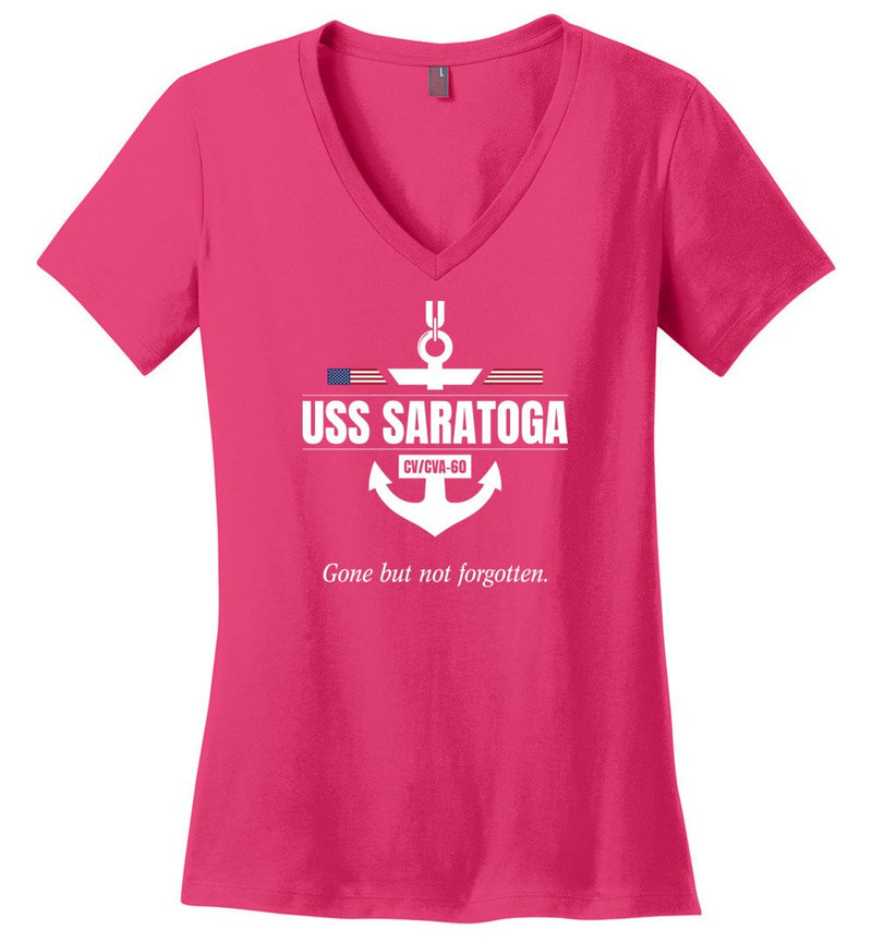 Load image into Gallery viewer, USS Saratoga CV/CVA-60 &quot;GBNF&quot; - Women&#39;s V-Neck T-Shirt
