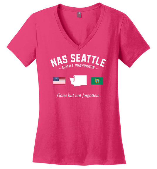 NAS Seattle "GBNF" - Women's V-Neck T-Shirt
