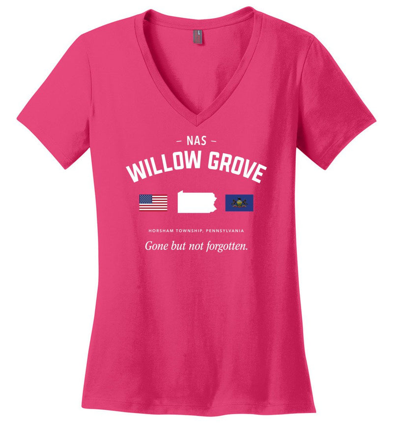 Load image into Gallery viewer, NAS Willow Grove &quot;GBNF&quot; - Women&#39;s V-Neck T-Shirt

