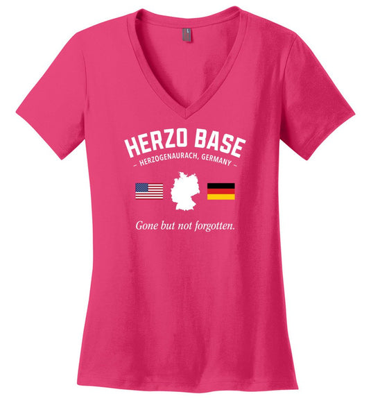 Herzo Base "GBNF" - Women's V-Neck T-Shirt
