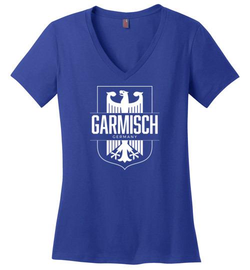 Load image into Gallery viewer, Garmisch, Germany - Women&#39;s V-Neck T-Shirt
