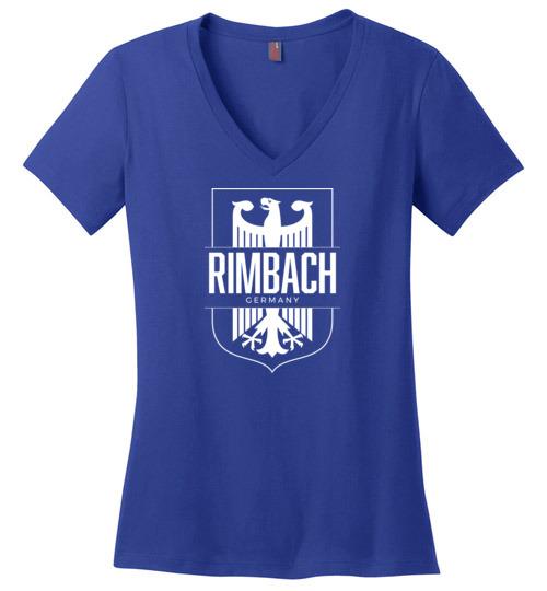 Load image into Gallery viewer, Rimbach, Germany - Women&#39;s V-Neck T-Shirt
