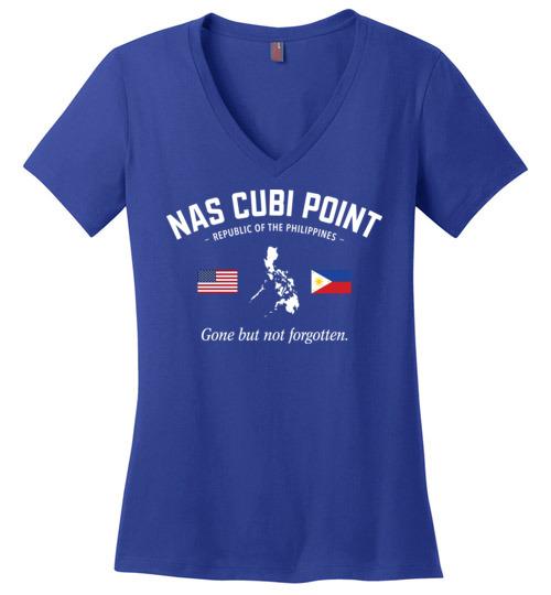 NAS Cubi Point "GBNF" - Women's V-Neck T-Shirt