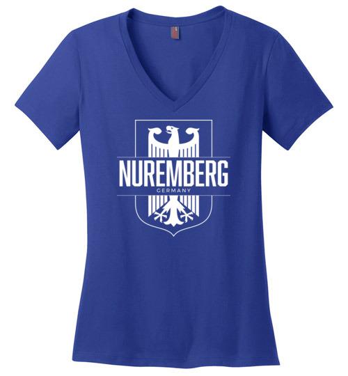 Load image into Gallery viewer, Nuremberg, Germany - Women&#39;s V-Neck T-Shirt
