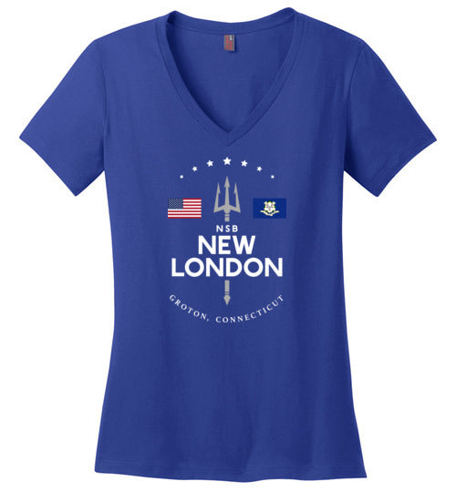 Load image into Gallery viewer, NSB New London - Women&#39;s V-Neck T-Shirt-Wandering I Store
