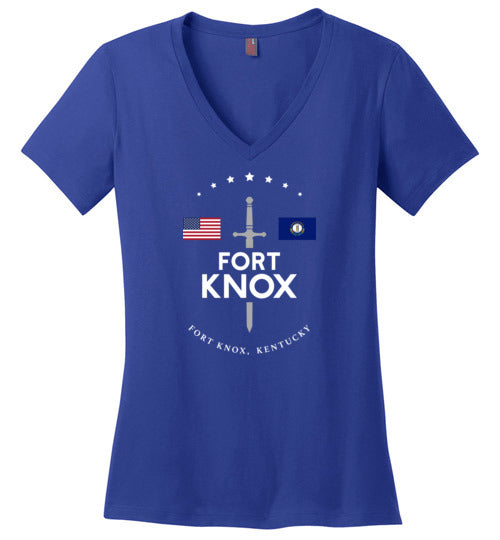 Fort Knox - Women's V-Neck T-Shirt-Wandering I Store