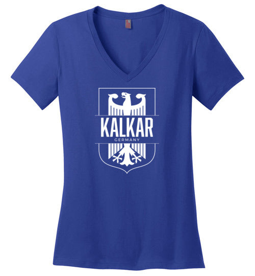 Kalkar, Germany - Women's V-Neck T-Shirt-Wandering I Store
