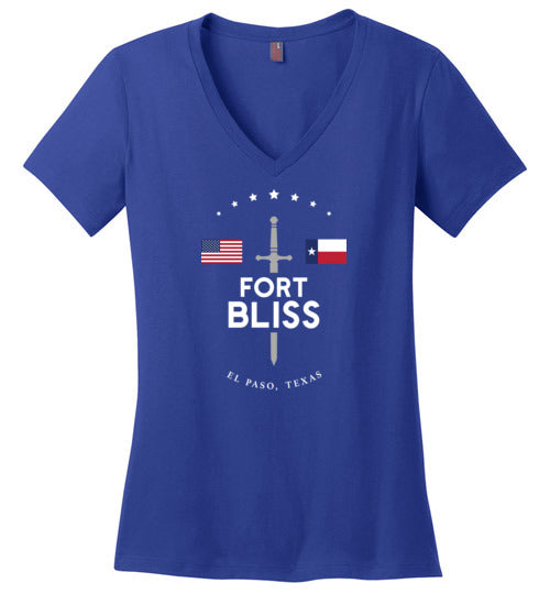 Fort Bliss - Women's V-Neck T-Shirt-Wandering I Store