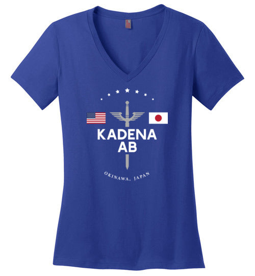 Kadena AB - Women's V-Neck T-Shirt-Wandering I Store