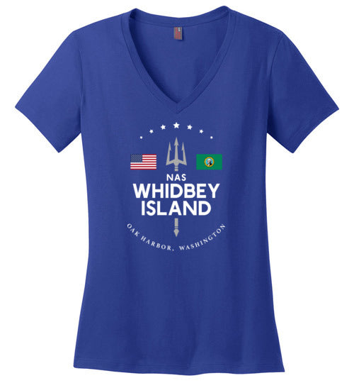 Load image into Gallery viewer, NAS Whidbey Island - Women&#39;s V-Neck T-Shirt-Wandering I Store
