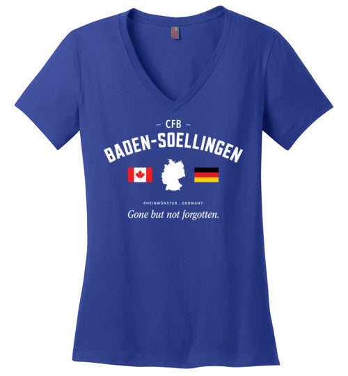 CFB Baden-Soellingen "GBNF" - Women's V-Neck T-Shirt-Wandering I Store