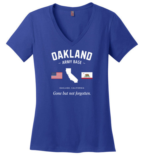 Oakland Army Base "GBNF" - Women's V-Neck T-Shirt-Wandering I Store