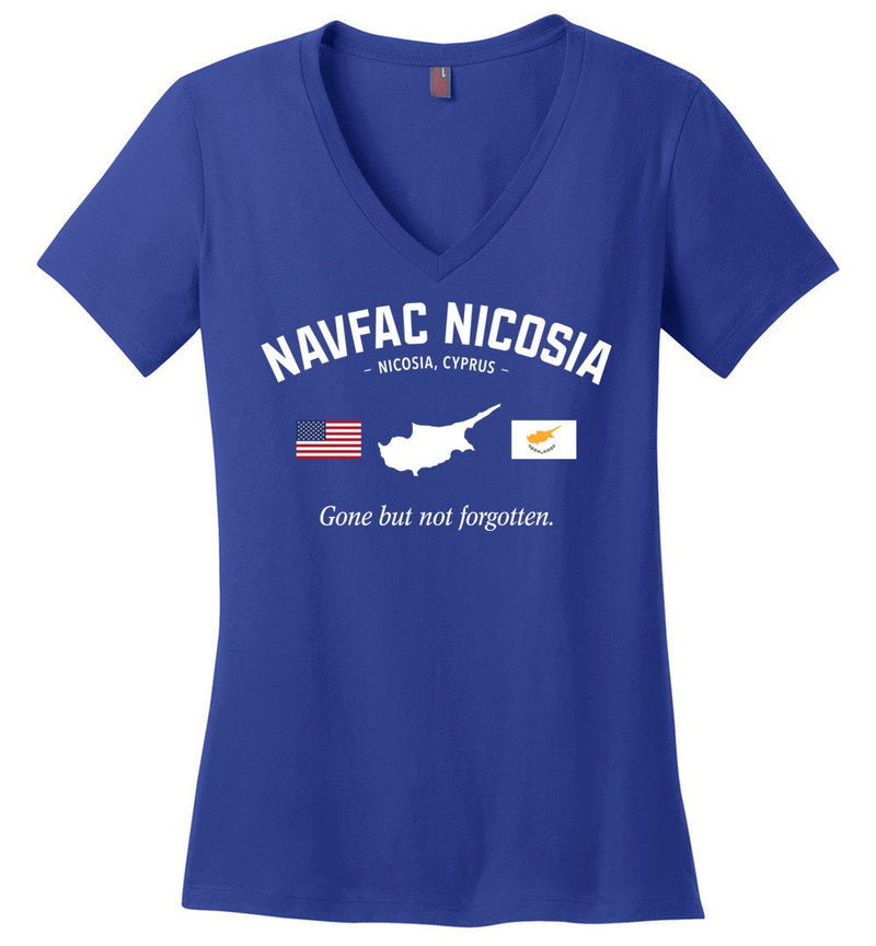 Load image into Gallery viewer, NAVFAC Nicosia &quot;GBNF&quot; - Women&#39;s V-Neck T-Shirt
