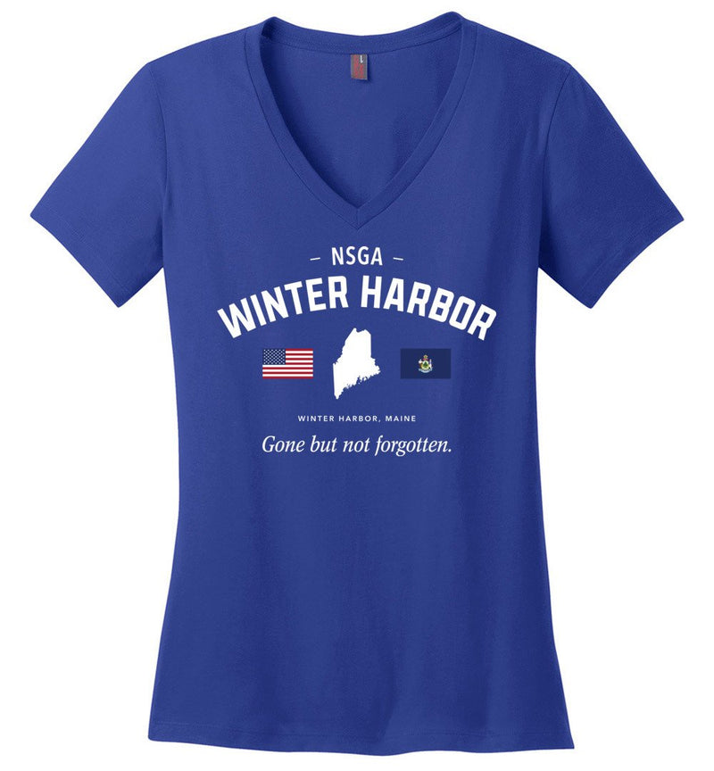 Load image into Gallery viewer, NSGA Winter Harbor &quot;GBNF&quot; - Women&#39;s V-Neck T-Shirt
