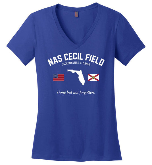 NAS Cecil Field "GBNF" - Women's V-Neck T-Shirt