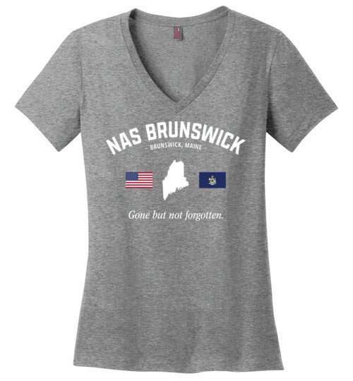 NAS Brunswick "GBNF" - Women's V-Neck T-Shirt-Wandering I Store