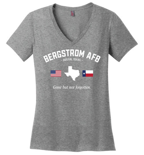 Bergstrom AFB "GBNF" - Women's V-Neck T-Shirt-Wandering I Store