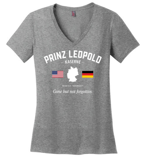 Load image into Gallery viewer, Prinz Leopold Kaserne &quot;GBNF&quot; - Women&#39;s V-Neck T-Shirt-Wandering I Store
