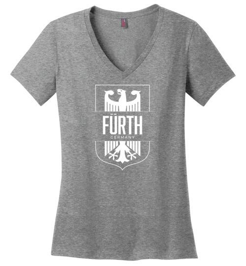 Load image into Gallery viewer, Furth, Germany - Women&#39;s V-Neck T-Shirt
