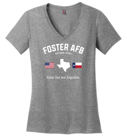 Foster AFB "GBNF" - Women's V-Neck T-Shirt-Wandering I Store