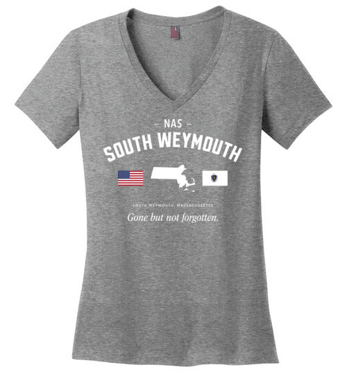 NAS South Weymouth "GBNF" - Women's V-Neck T-Shirt-Wandering I Store