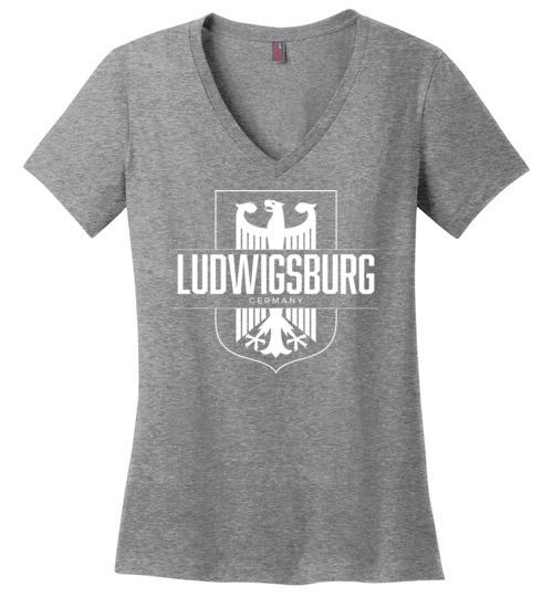 Ludwigsburg, Germany - Women's V-Neck T-Shirt