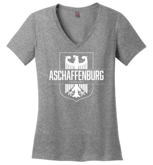 Load image into Gallery viewer, Aschaffenburg, Germany - Women&#39;s V-Neck T-Shirt
