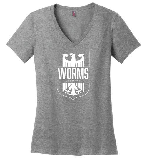 Worms, Germany - Women's V-Neck T-Shirt