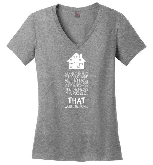 Pieces in a Puzzle - Women's V-Neck T-Shirt