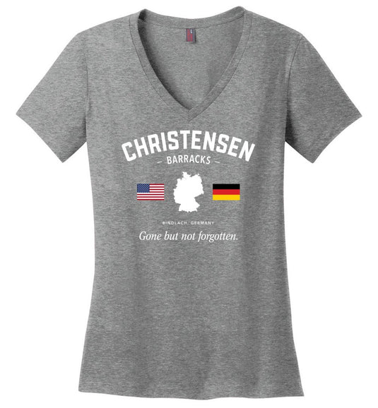 Christensen Barracks "GBNF" - Women's V-Neck T-Shirt