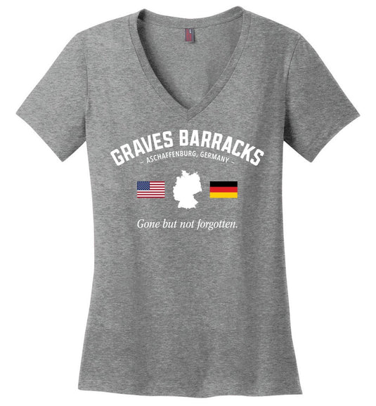 Graves Barracks "GBNF" - Women's V-Neck T-Shirt