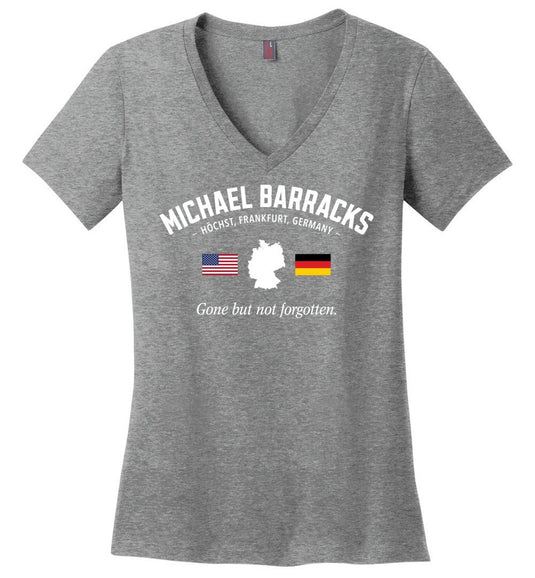Michael Barracks "GBNF" - Women's V-Neck T-Shirt