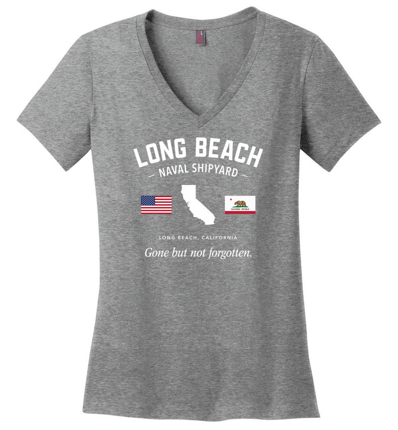 Load image into Gallery viewer, Long Beach Naval Shipyard &quot;GBNF&quot; - Women&#39;s V-Neck T-Shirt
