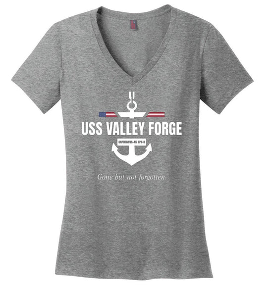 USS Valley Forge CV/CVA/CVS-45 LPH-8 "GBNF" - Women's V-Neck T-Shirt