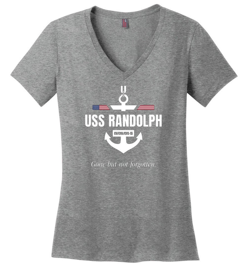 Load image into Gallery viewer, USS Randolph CV/CVA/CVS-15 &quot;GBNF&quot; - Women&#39;s V-Neck T-Shirt
