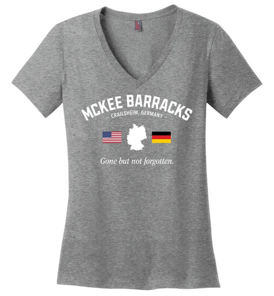 McKee Barracks "GBNF" - Women's V-Neck T-Shirt