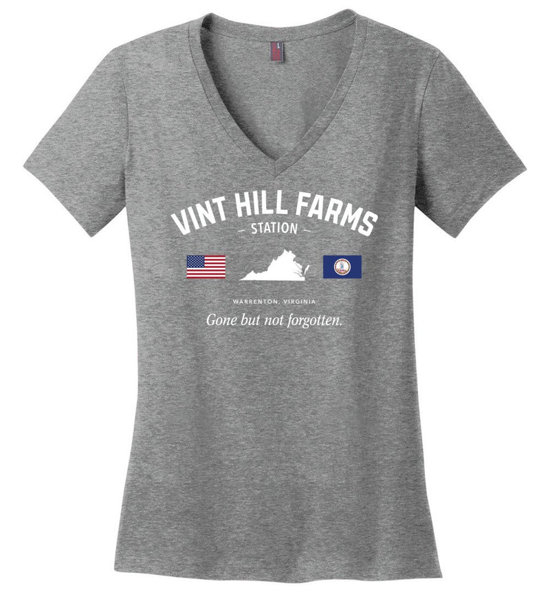 Load image into Gallery viewer, Vint Hill Farms Station &quot;GBNF&quot; - Women&#39;s V-Neck T-Shirt
