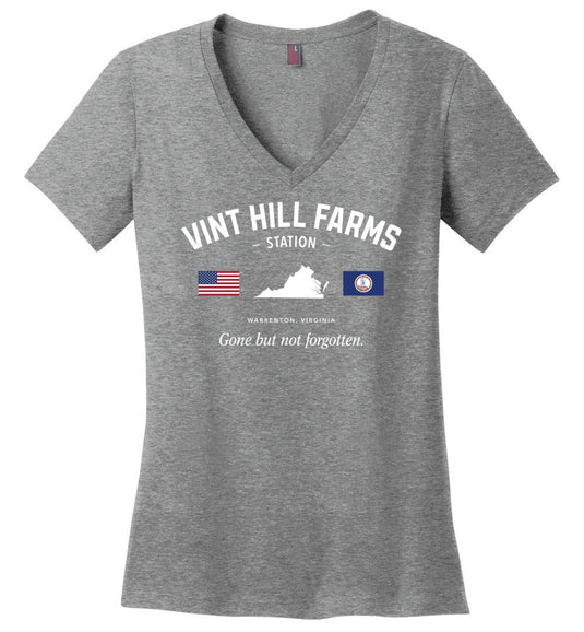 Vint Hill Farms Station "GBNF" - Women's V-Neck T-Shirt