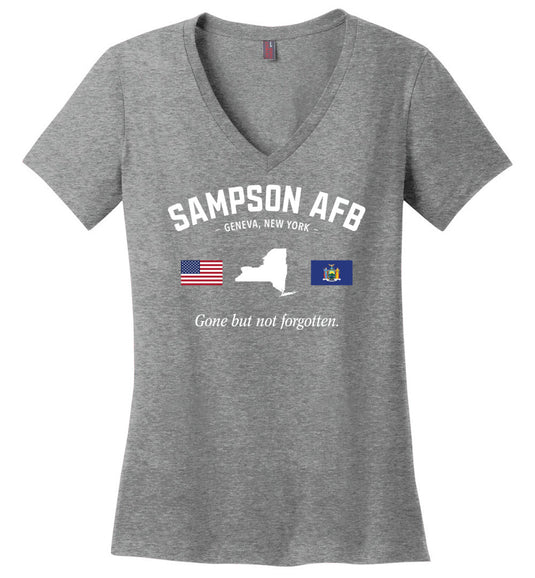 Sampson AFB "GBNF" - Women's V-Neck T-Shirt