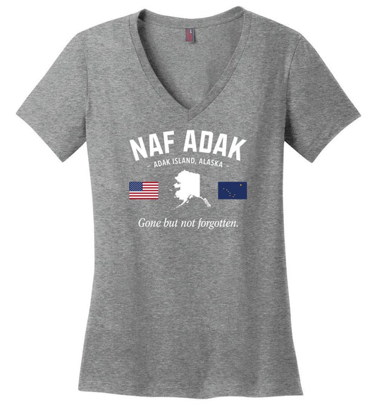 NAF Adak "GBNF" - Women's V-Neck T-Shirt