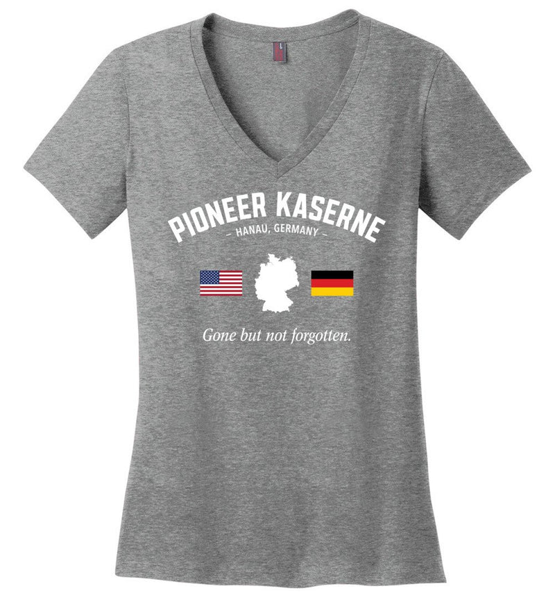 Load image into Gallery viewer, Pioneer Kaserne (Hanau) &quot;GBNF&quot; - Women&#39;s V-Neck T-Shirt
