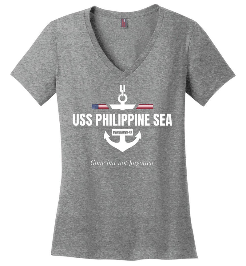 Load image into Gallery viewer, USS Philippine Sea CV/CVA/CVS-47 &quot;GBNF&quot; - Women&#39;s V-Neck T-Shirt
