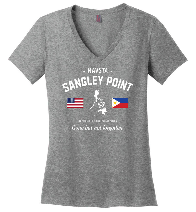 Load image into Gallery viewer, NAVSTA Sangley Point &quot;GBNF&quot; - Women&#39;s V-Neck T-Shirt
