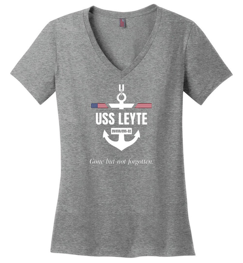 Load image into Gallery viewer, USS Leyte CV/CVA/CVS-32 &quot;GBNF&quot; - Women&#39;s V-Neck T-Shirt
