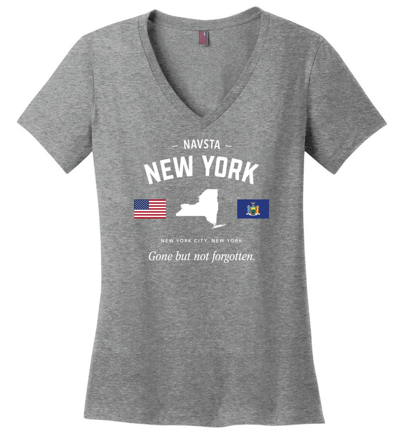 Load image into Gallery viewer, NAVSTA New York &quot;GBNF&quot; - Women&#39;s V-Neck T-Shirt
