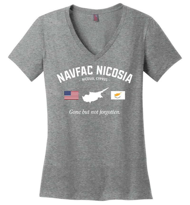 Load image into Gallery viewer, NAVFAC Nicosia &quot;GBNF&quot; - Women&#39;s V-Neck T-Shirt
