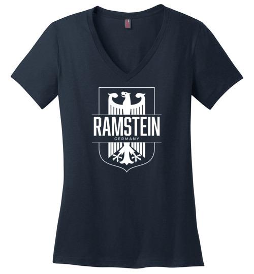 Load image into Gallery viewer, Ramstein, Germany - Women&#39;s V-Neck T-Shirt
