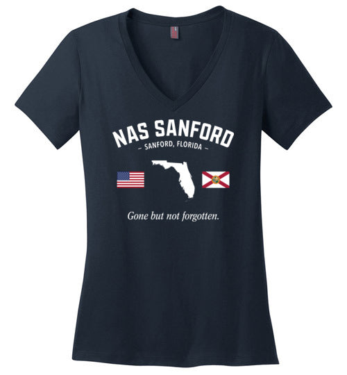 Load image into Gallery viewer, NAS Sanford &quot;GBNF&quot; - Women&#39;s V-Neck T-Shirt-Wandering I Store
