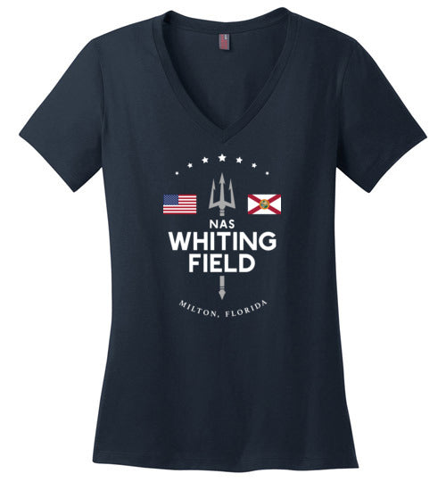 Load image into Gallery viewer, NAS Whiting Field - Women&#39;s V-Neck T-Shirt-Wandering I Store
